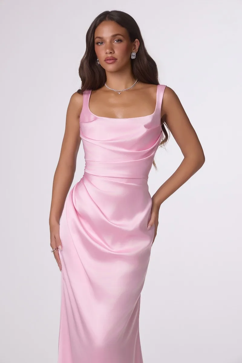 AMORIS T729 Dress — LT PINK