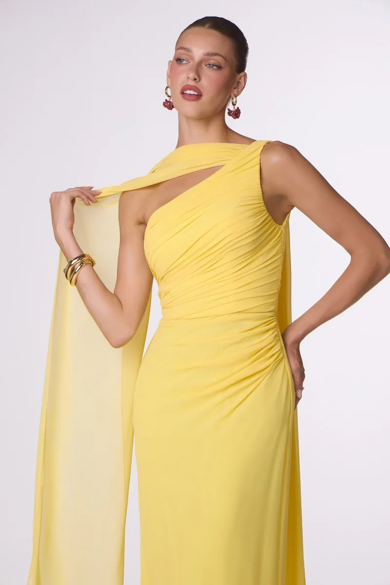 AMORIS T730 Dress — LT YELLOW