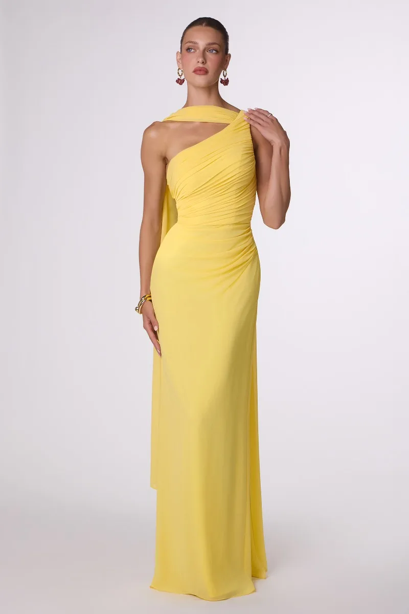 AMORIS T730 Dress — LT YELLOW