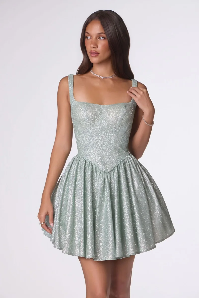 AMORIS T738 Dress — SAGE