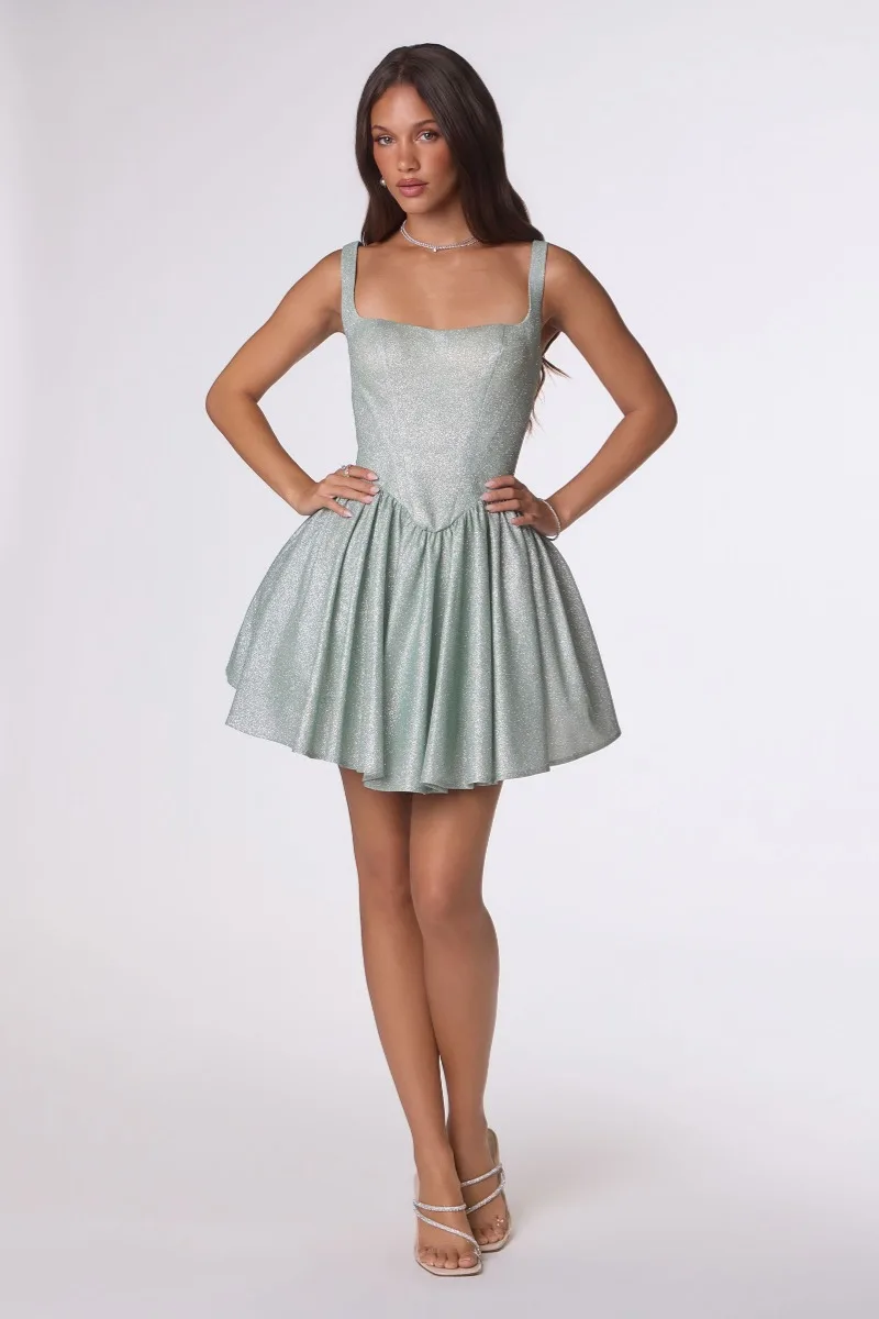 AMORIS T738 Dress — SAGE