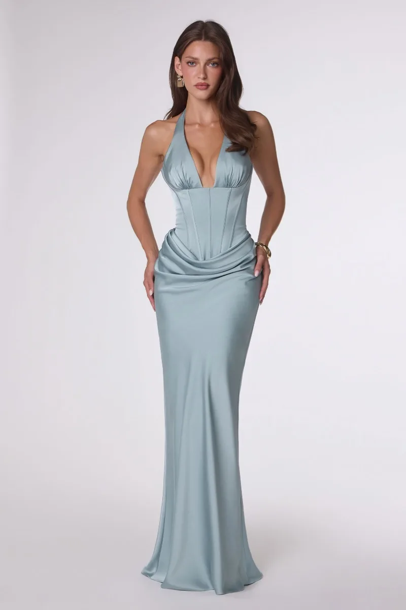 AMORIS T743 Dress — BLUE