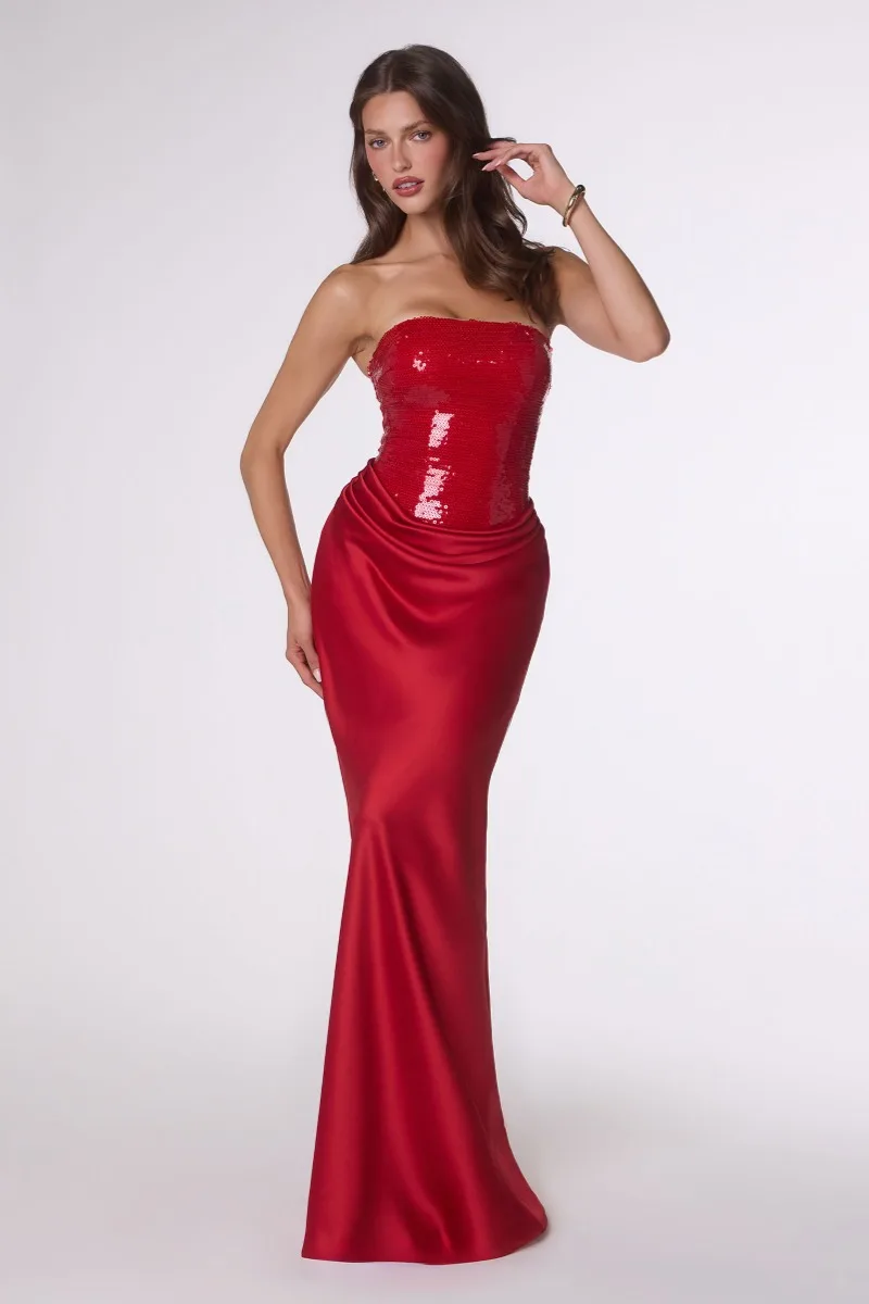 AMORIS T744 Dress — RED