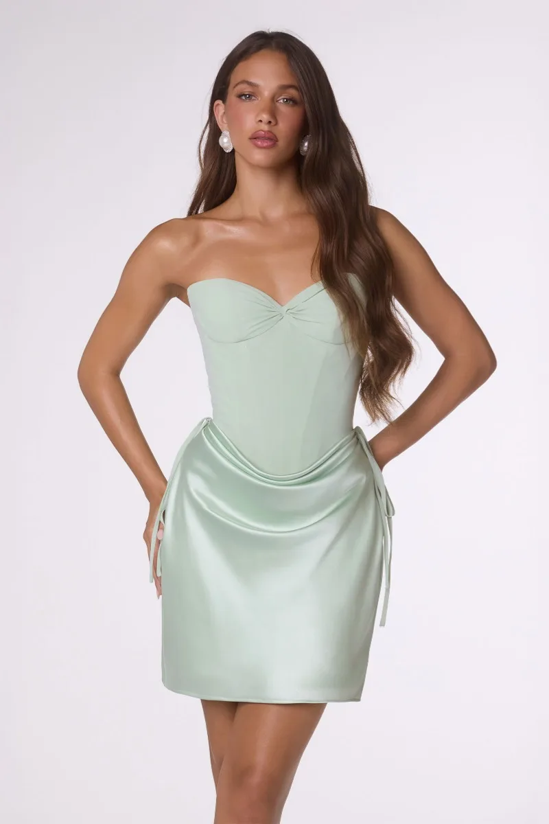 AMORIS T746 Dress — SAGE