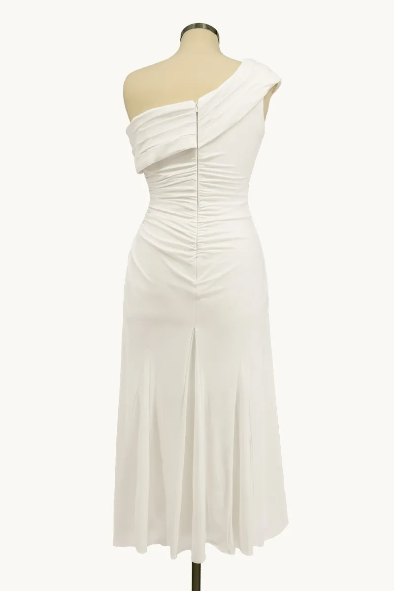 AMORIS T802W Dress — T802 WHITE