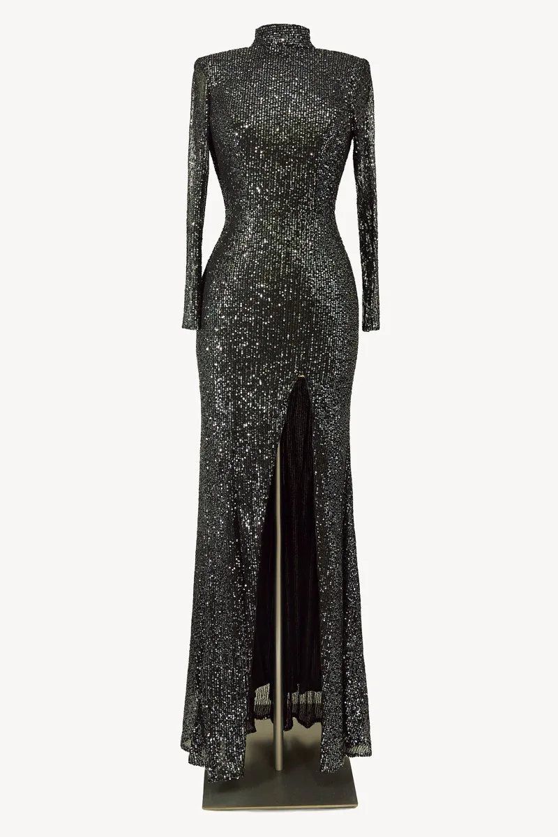 Ladivine T810 Dress — GRAPHITE