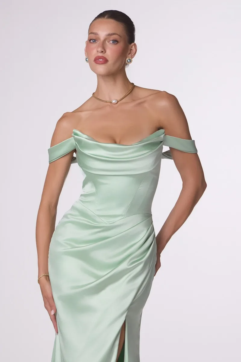 AMORIS T820 Dress — SOFT MINT
