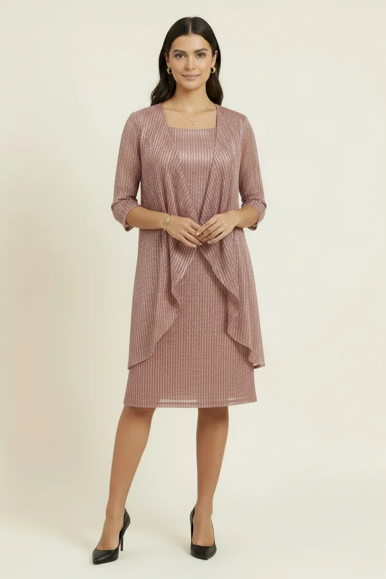 AMORIS T9001 Dress — ROSE GOLD