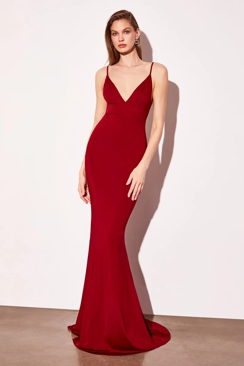 ASTEE T905 Dress — P BURGUNDY FRONT