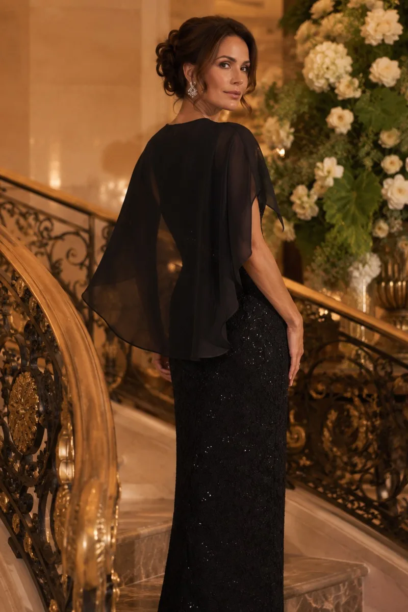 Ladivine T906 Dress — BLACK BACK