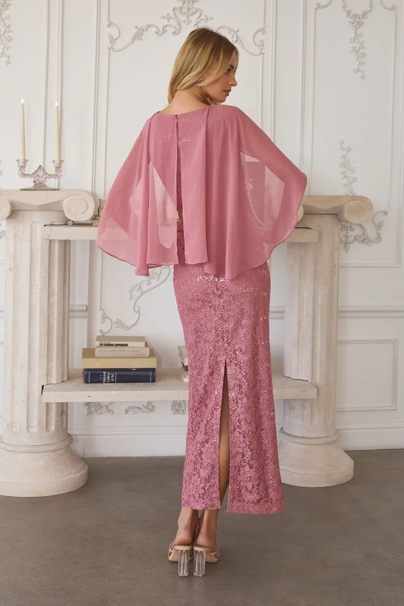 Ladivine T906 Dress — DUSTY ROSE