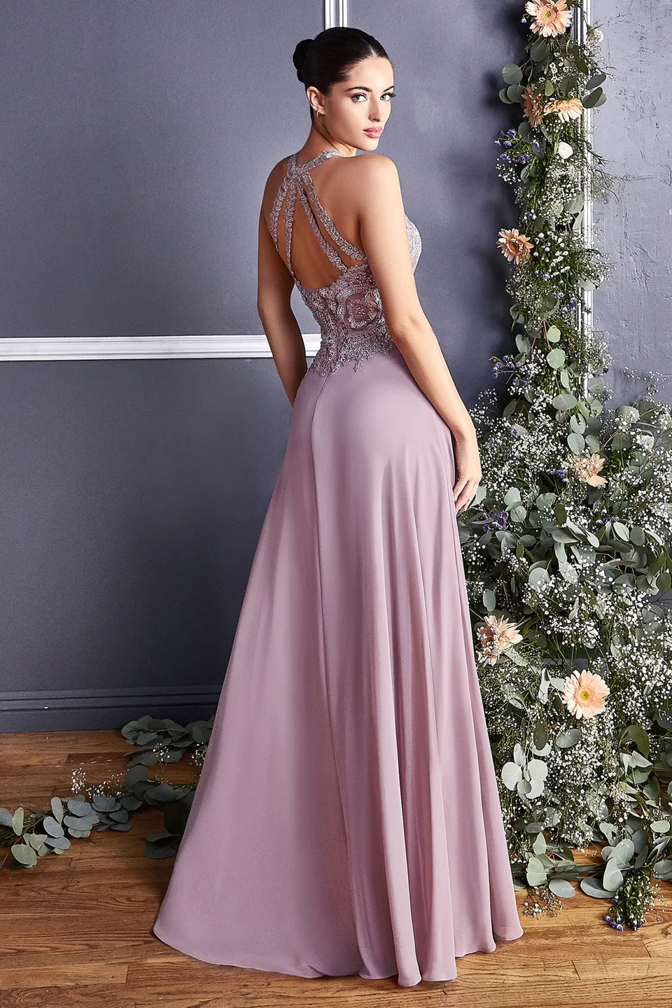 Ladivine UJ0120 Dress — MAUVE