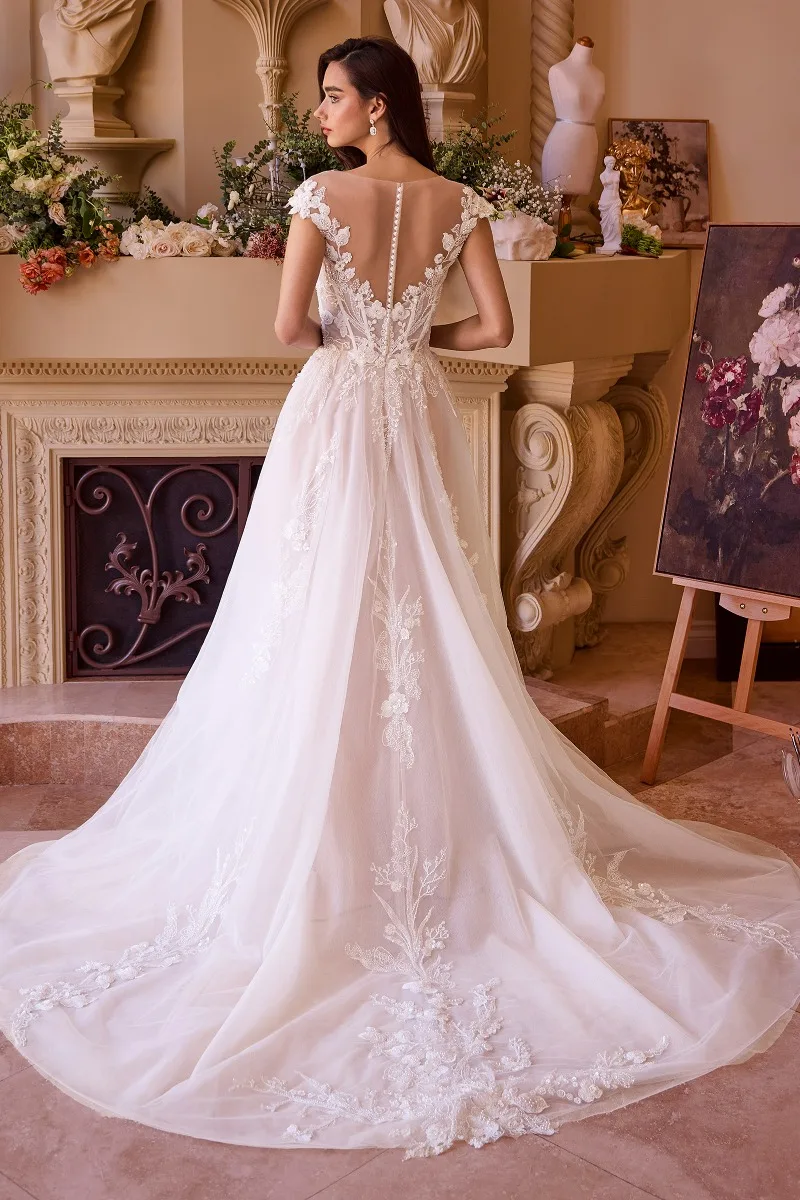 Andrea & Leo WL038 Dress — OFF WHITE NUDE
