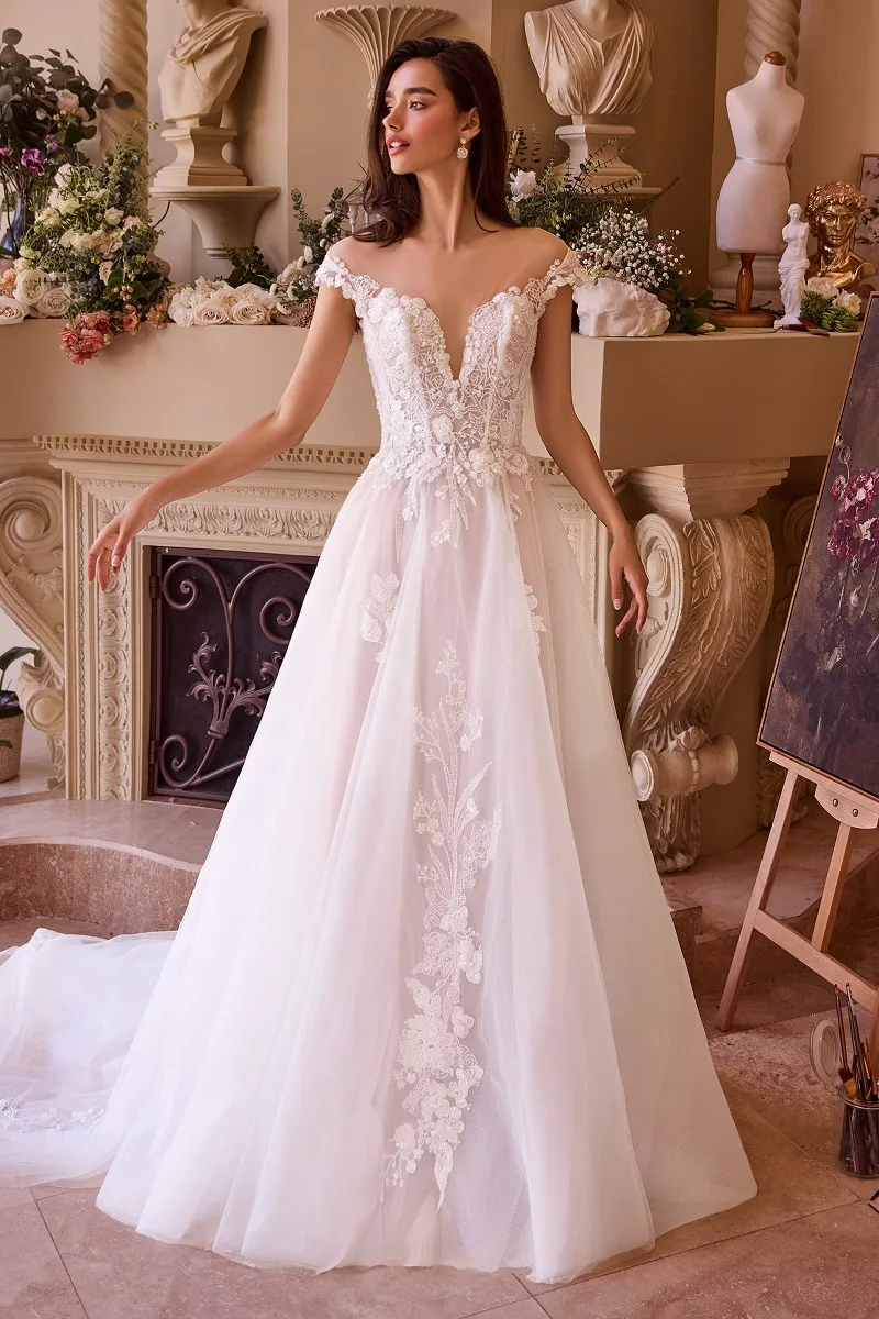 Andrea & Leo WL038 Dress — OFF WHITE NUDE