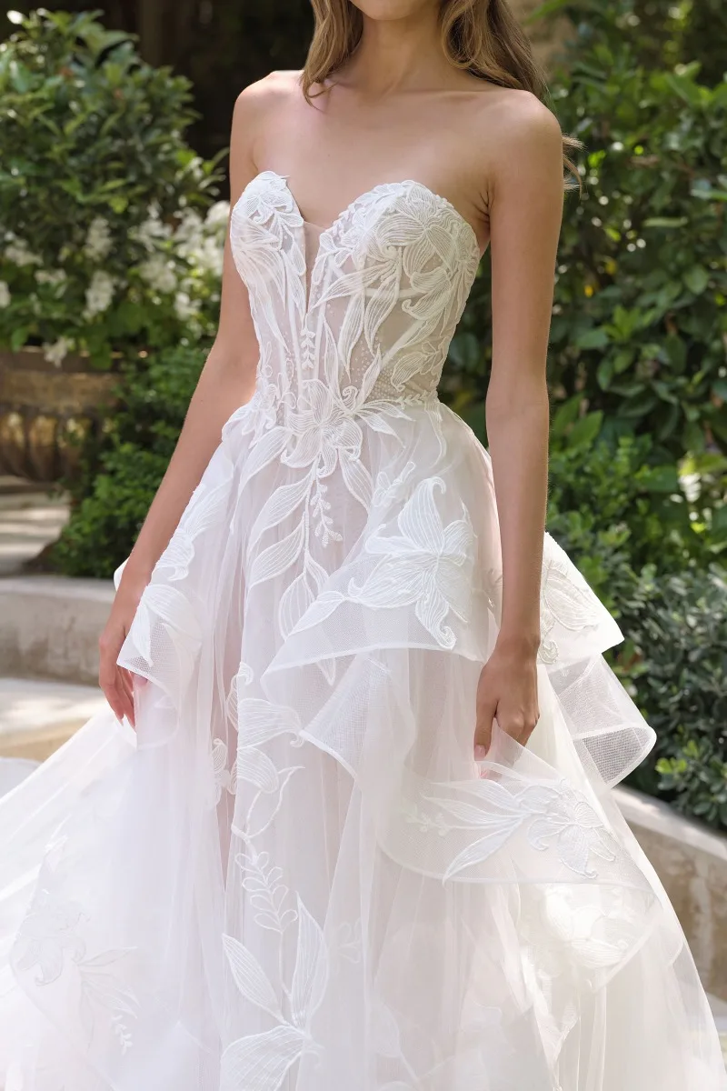 Andrea & Leo WL059 Dress — OFF WHITE NUDE