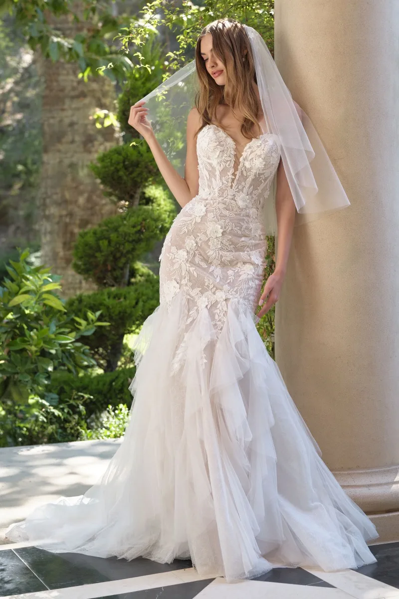 Andrea & Leo WL062 Dress — OFF WHITE NUDE