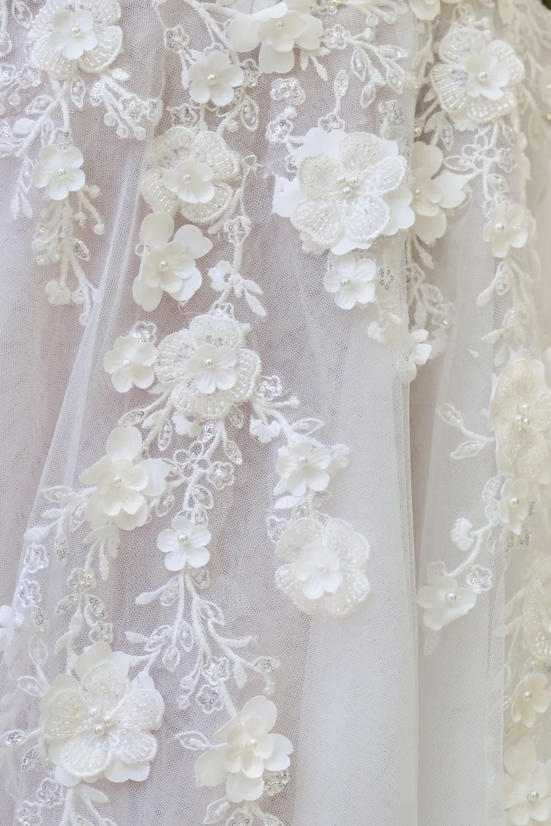 Andrea & Leo WL063 Dress — OFF WHITE NUDE