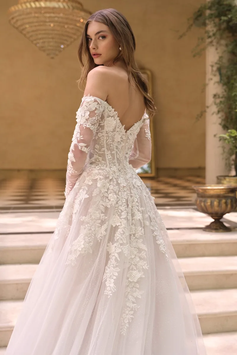 Andrea & Leo WL067 Dress — OFF WHITE NUDE
