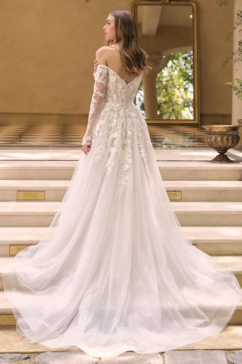 Andrea & Leo WL067 Dress — OFF WHITE NUDE