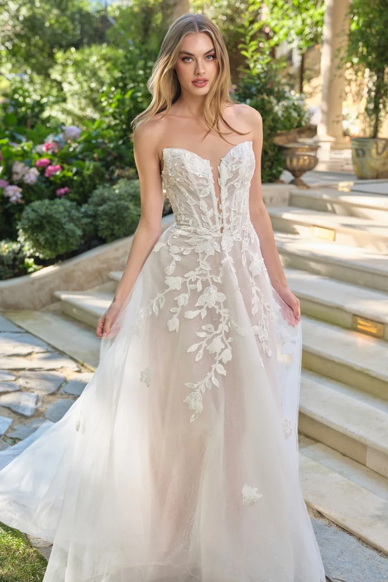 Andrea & Leo WL070 Dress — OFF WHITE NUDE