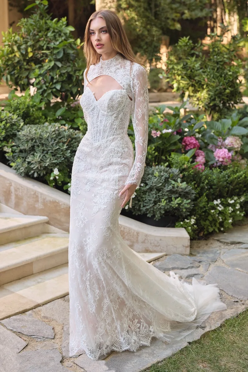 Andrea & Leo WL071 Dress — OFF WHITE NUDE