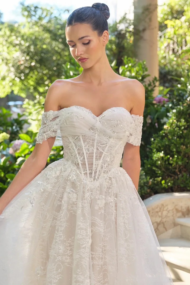 Andrea & Leo WL090 Dress — OFF WHITE NUDE