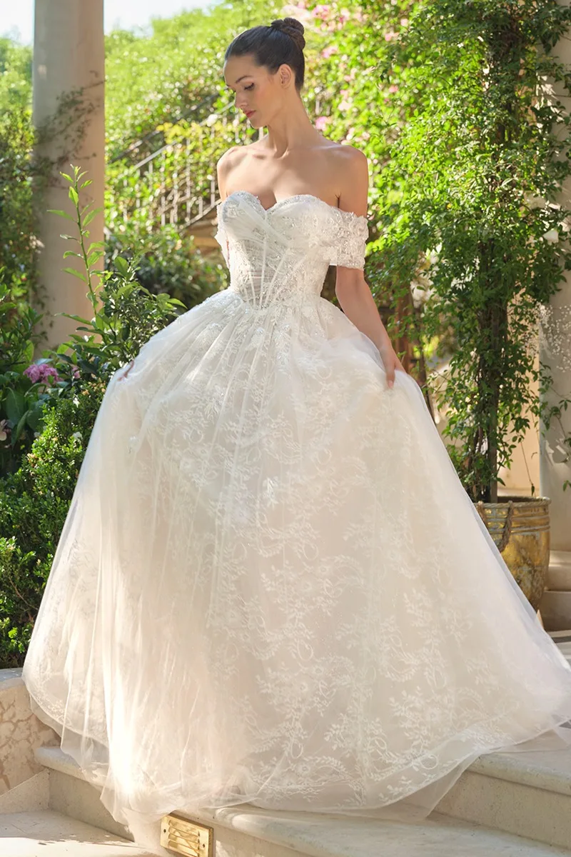 Andrea & Leo WL090 Dress — OFF WHITE NUDE