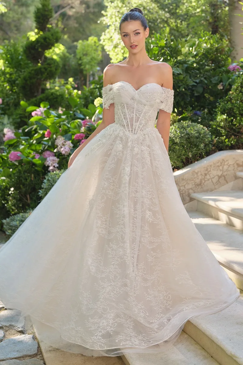 Andrea & Leo WL090 Dress — OFF WHITE NUDE