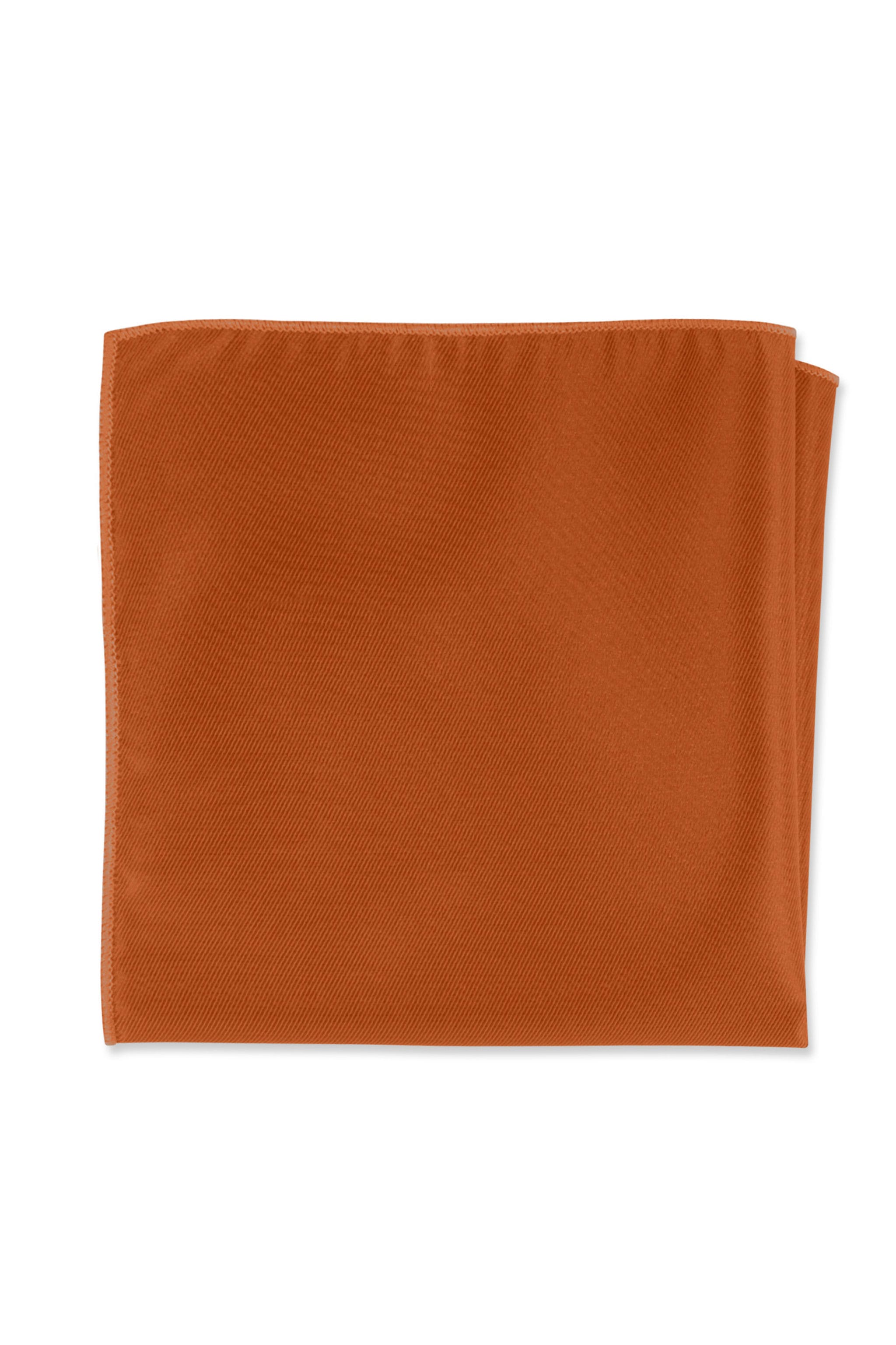 Burnt Orange Solid Pocket Square — photo 1