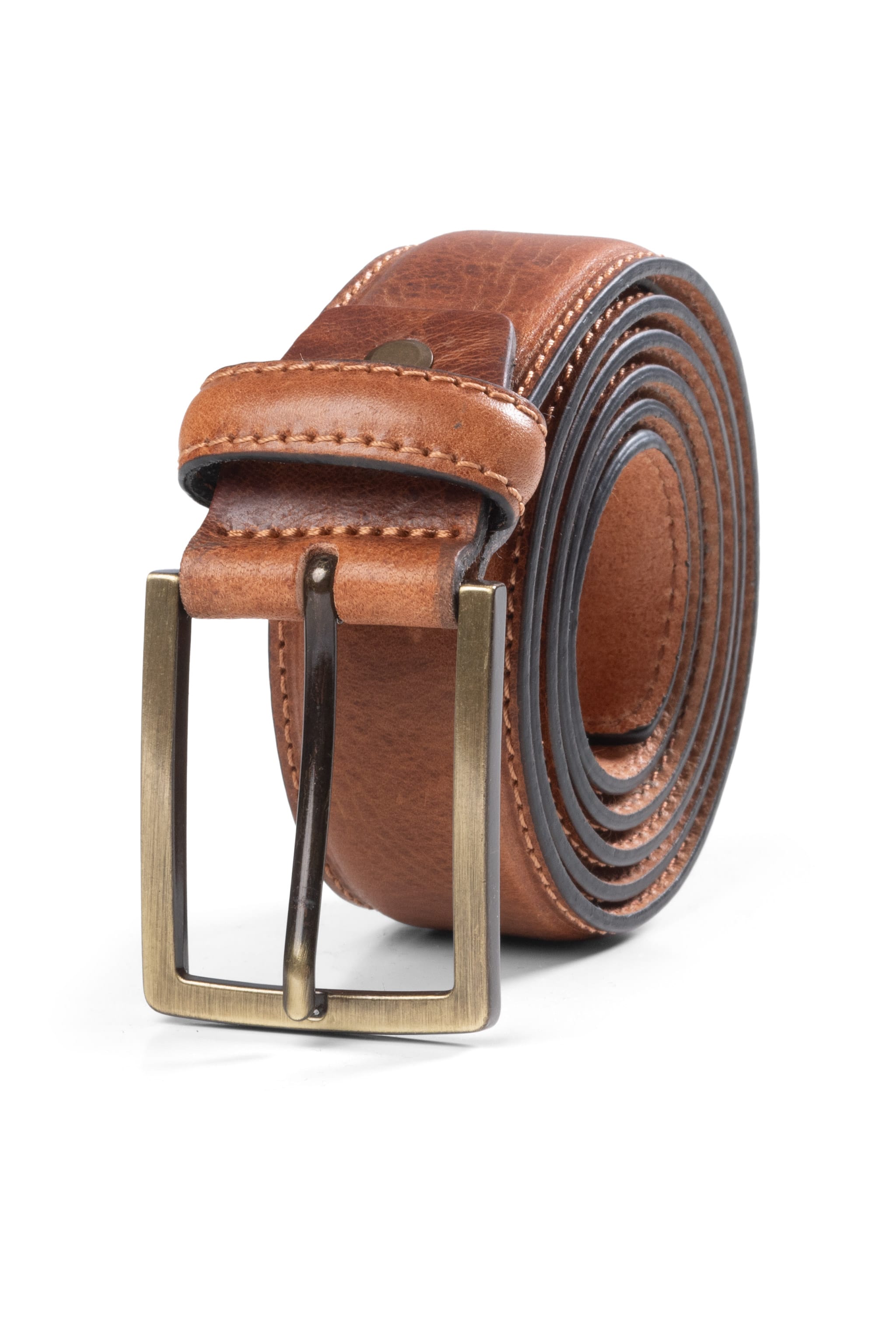 Tobacco Italian Leather Belt