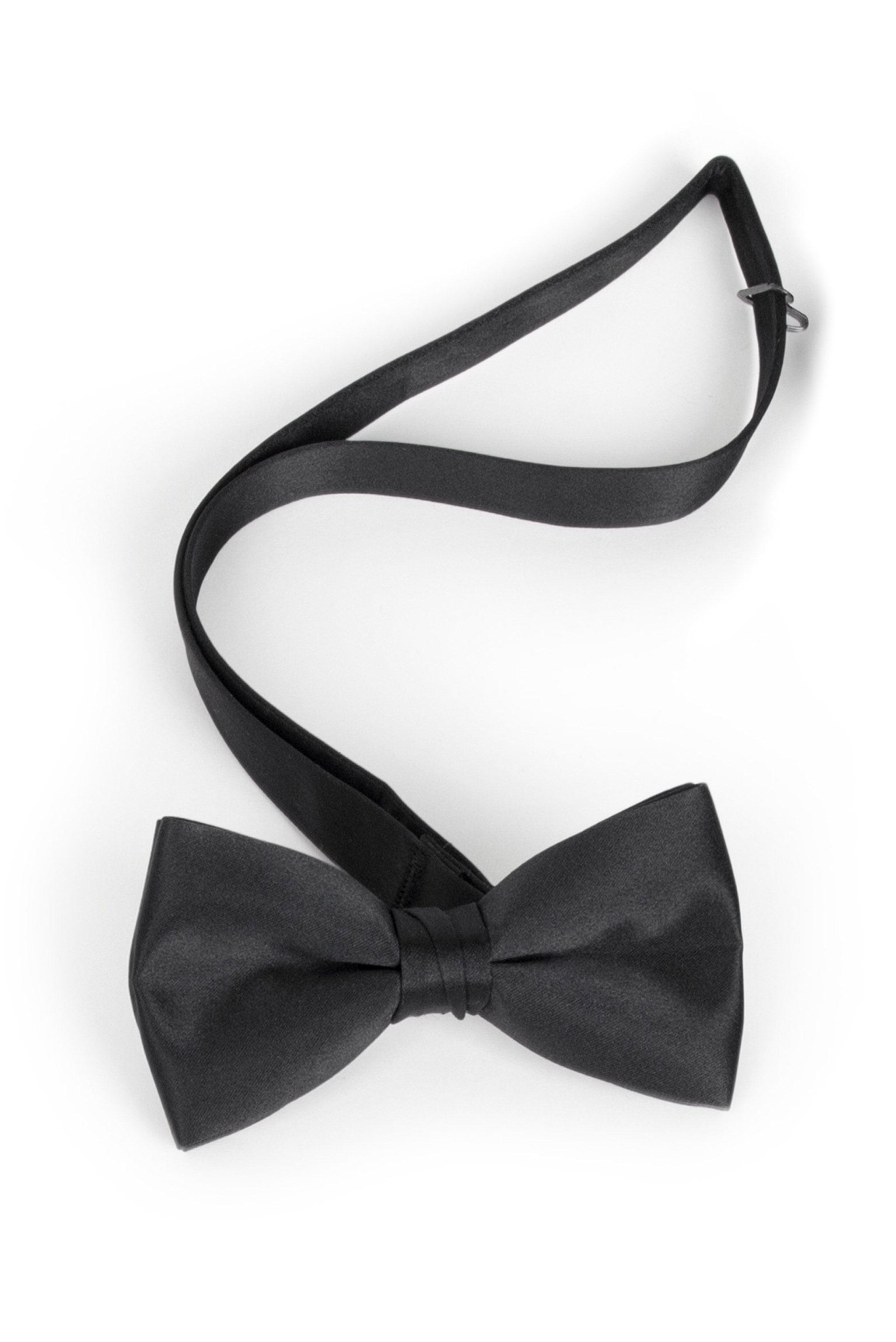 Black Satin Bow Tie — photo 1