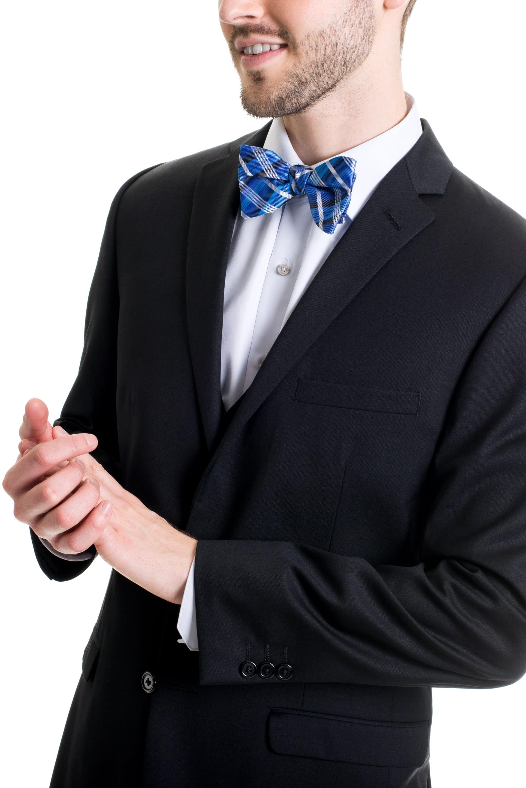 Black Slim Fit Suit Coat - Super 120's — photo 5