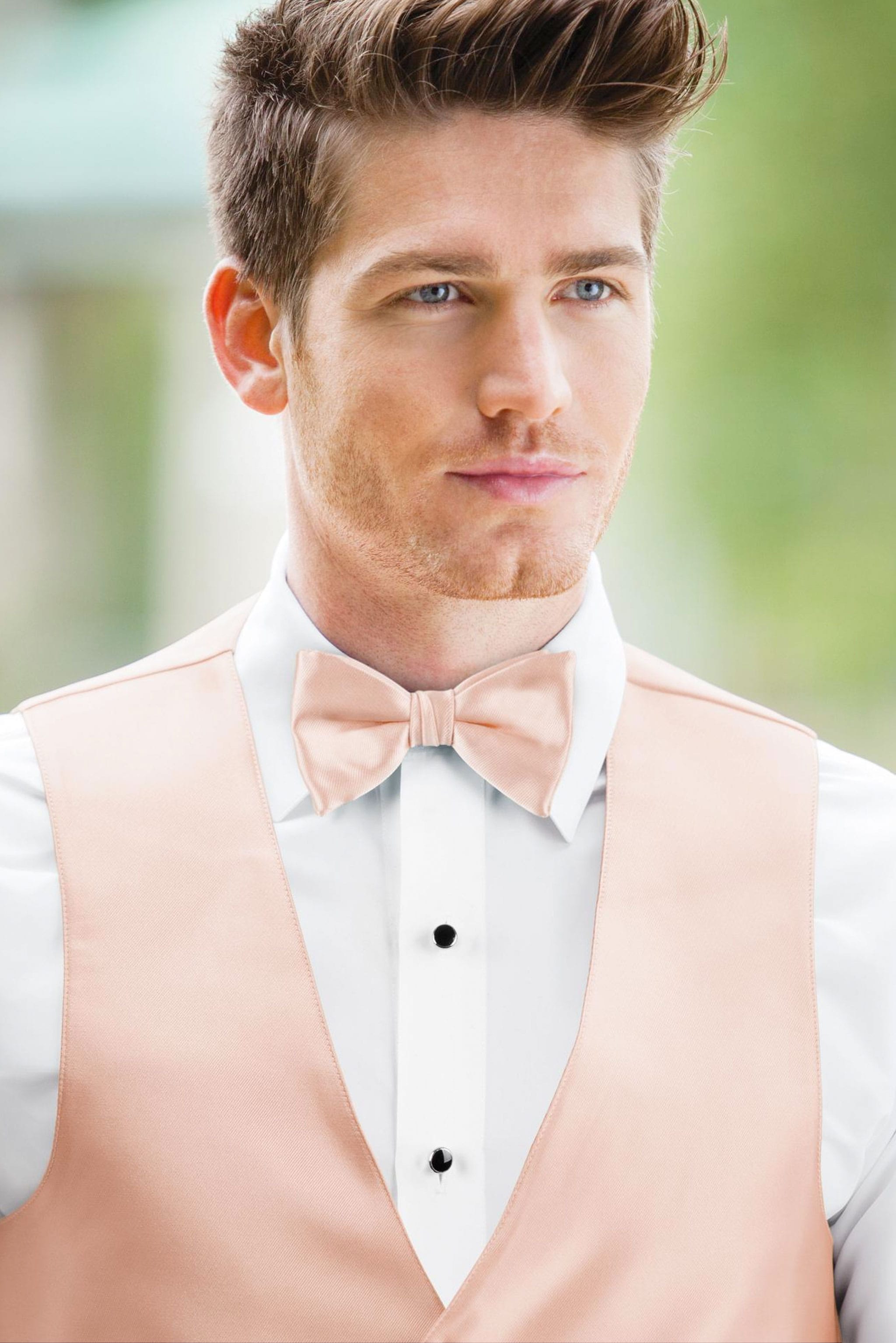 Solid Blush Bow Tie — photo 2