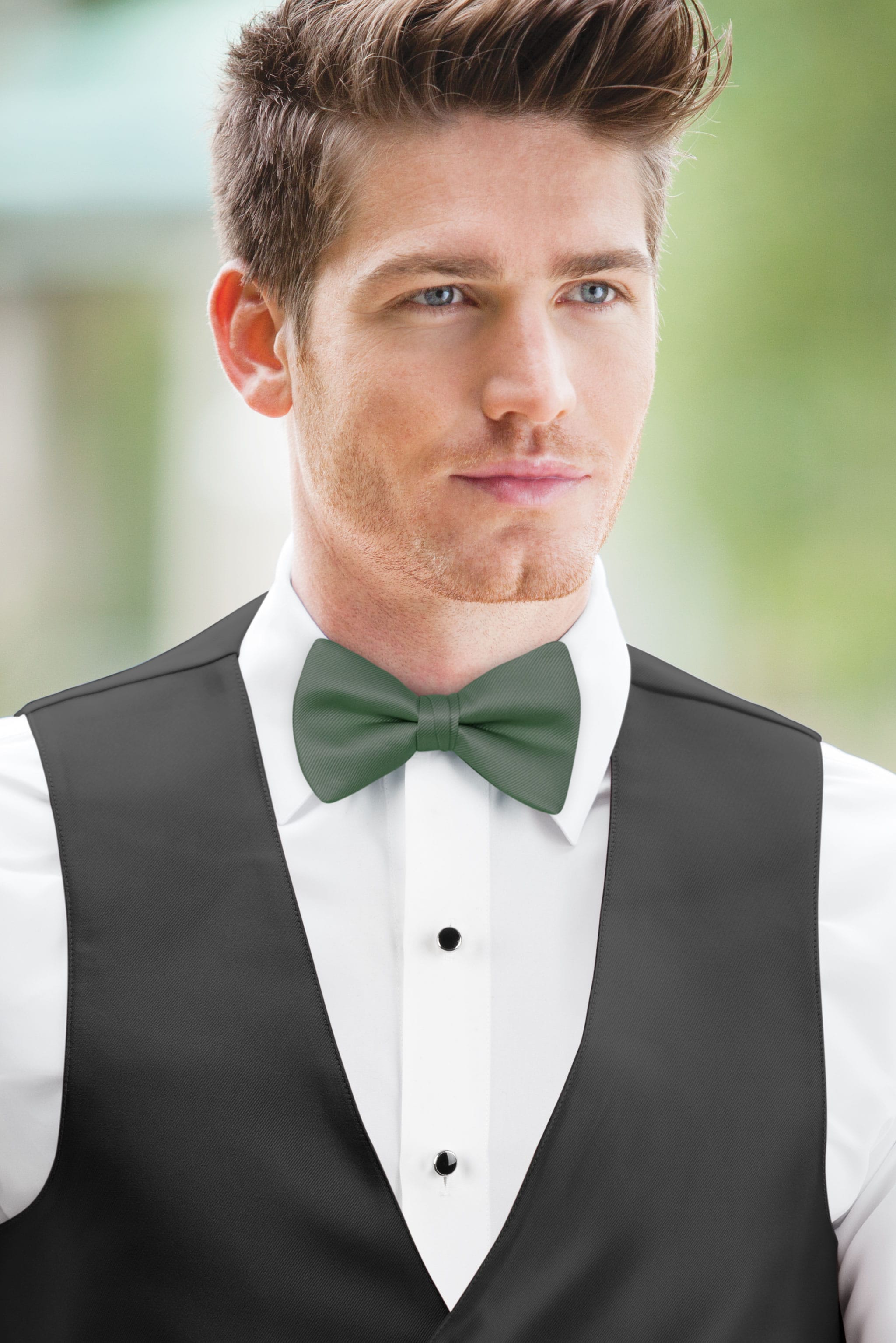 Solid Eucalyptus Bow Tie — photo 2
