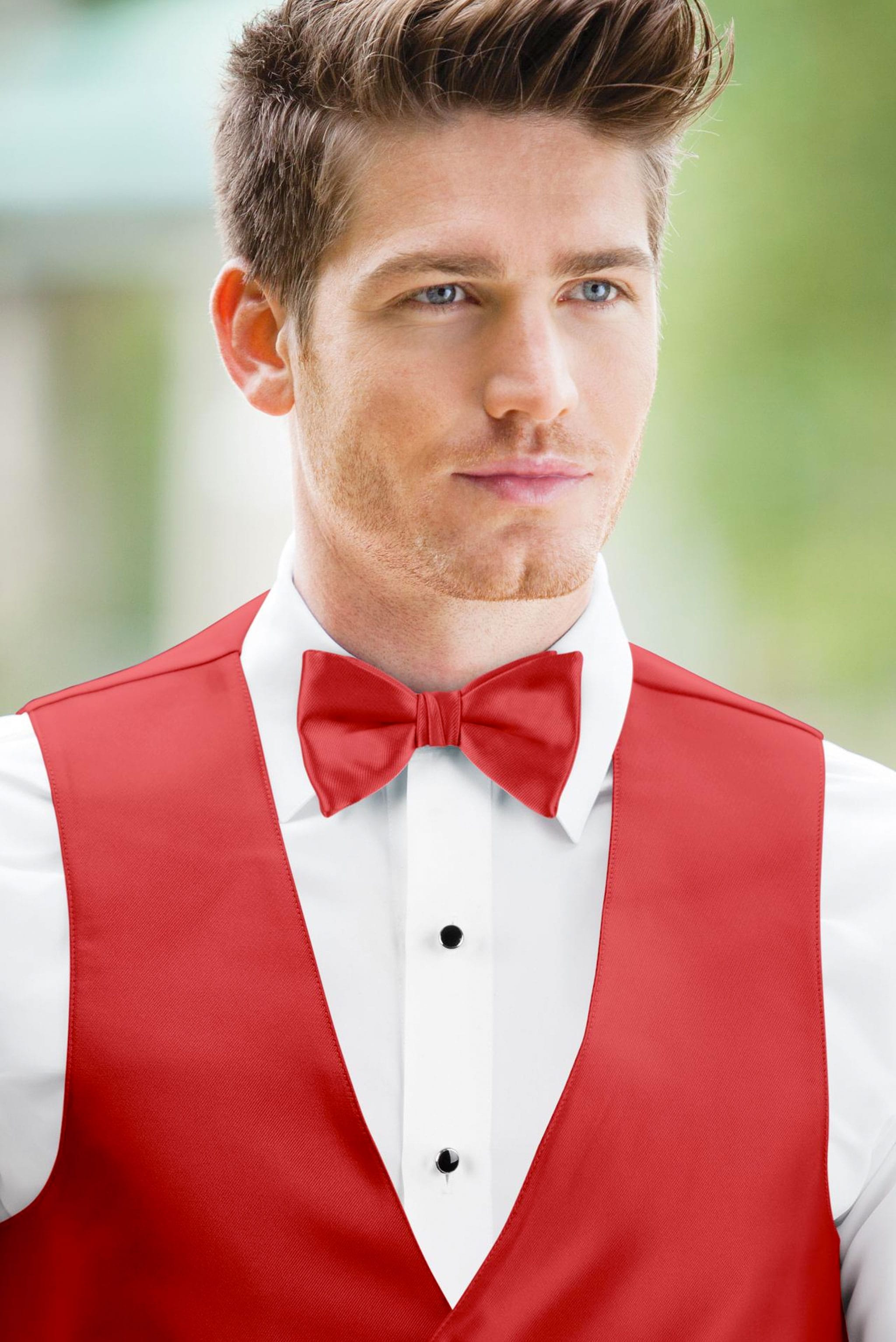 Solid Ferrari Red Bow Tie — photo 2