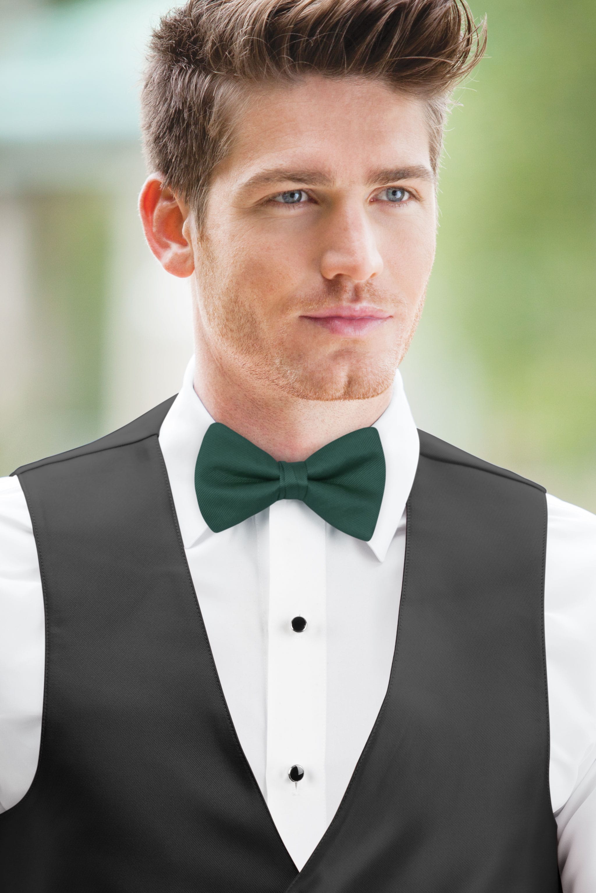 Solid Forest Bow Tie — photo 2