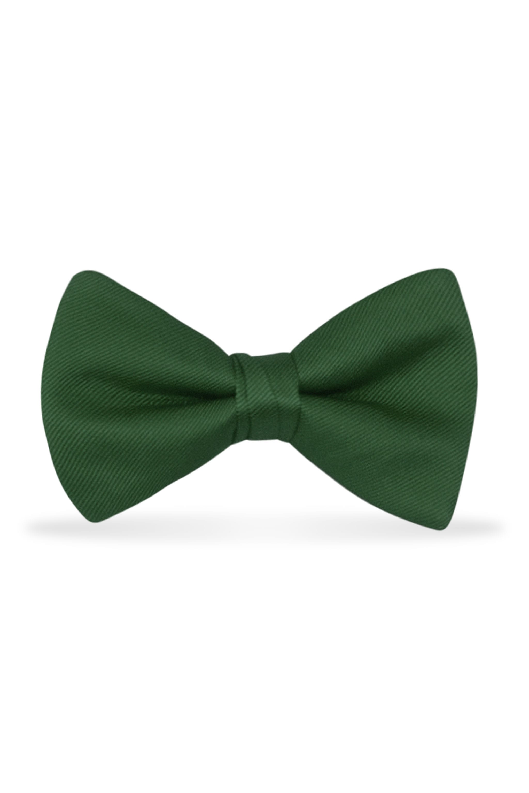 Solid Hunter Green Bow Tie — photo 1