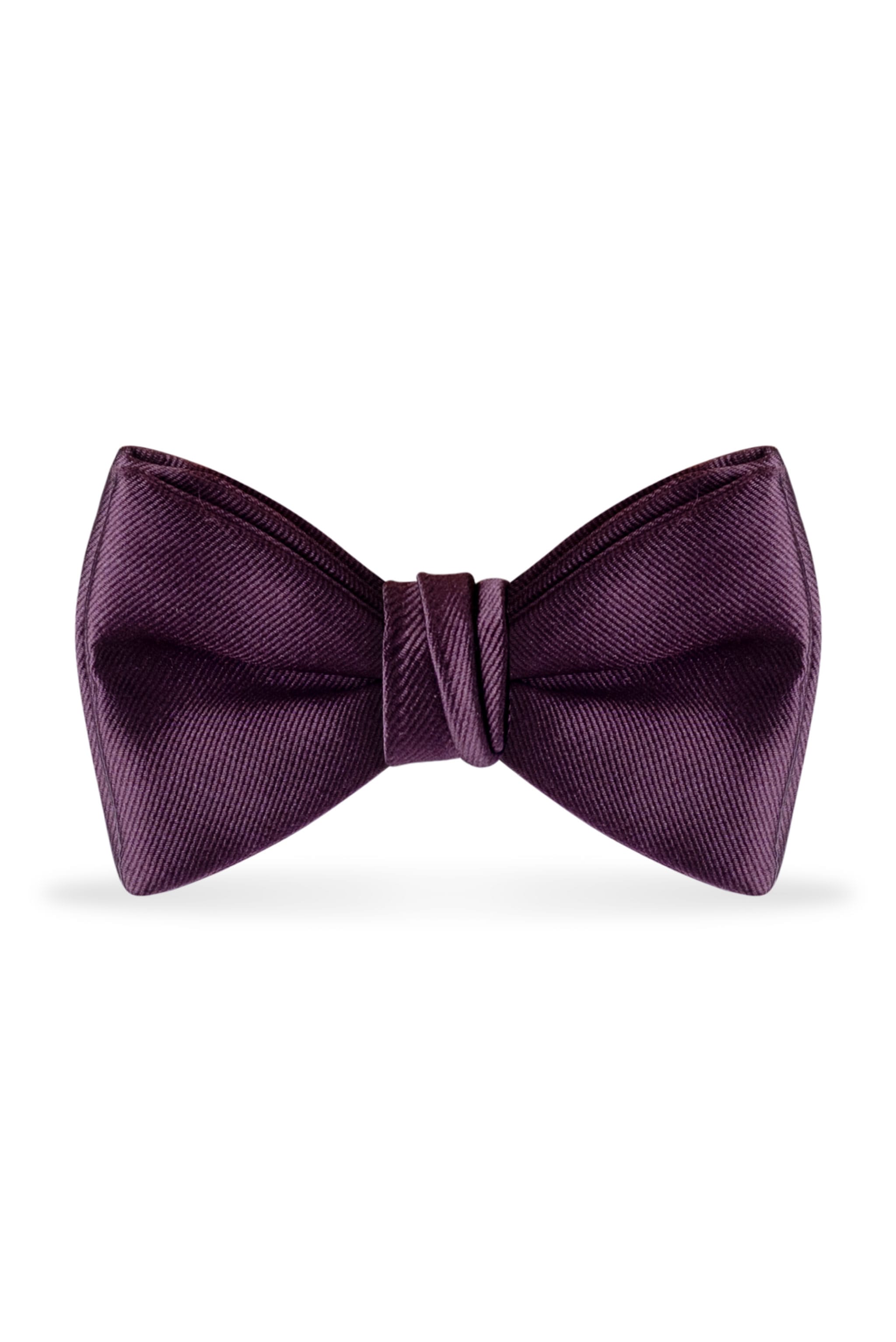 Solid Plum Bow Tie