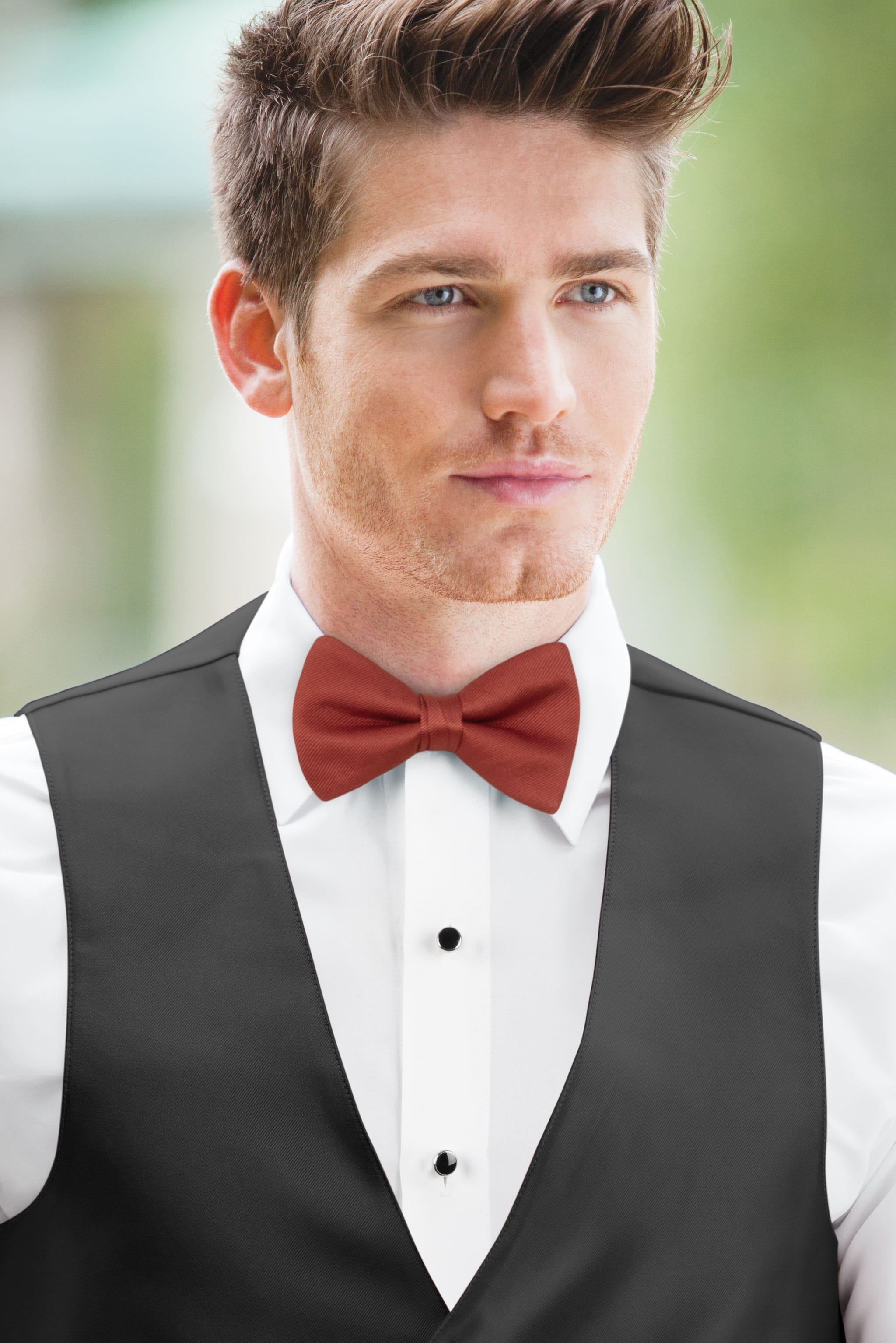 Solid Rust Bow Tie — photo 2