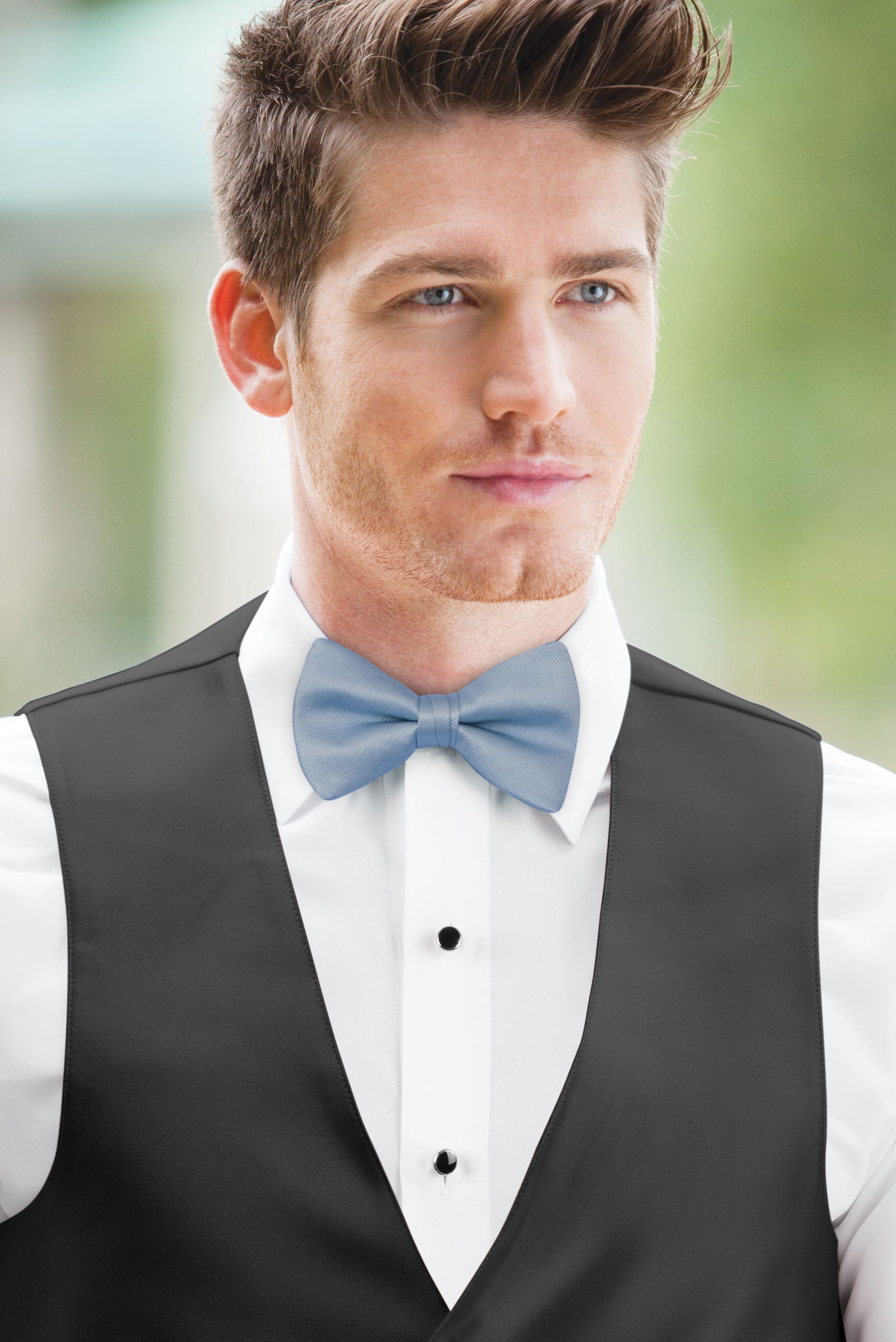 Solid Wedgewood Bow Tie — photo 2