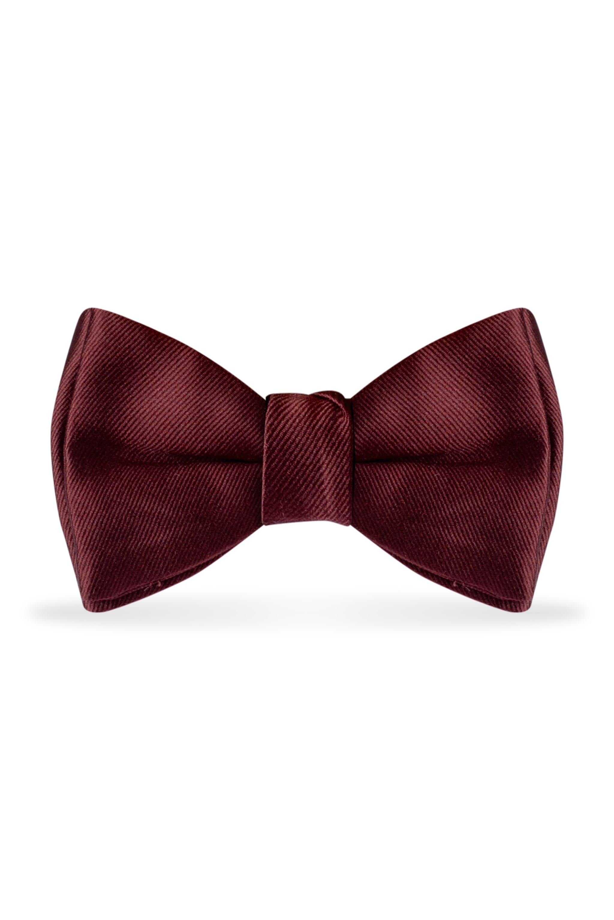 Solid Wine Bow Tie