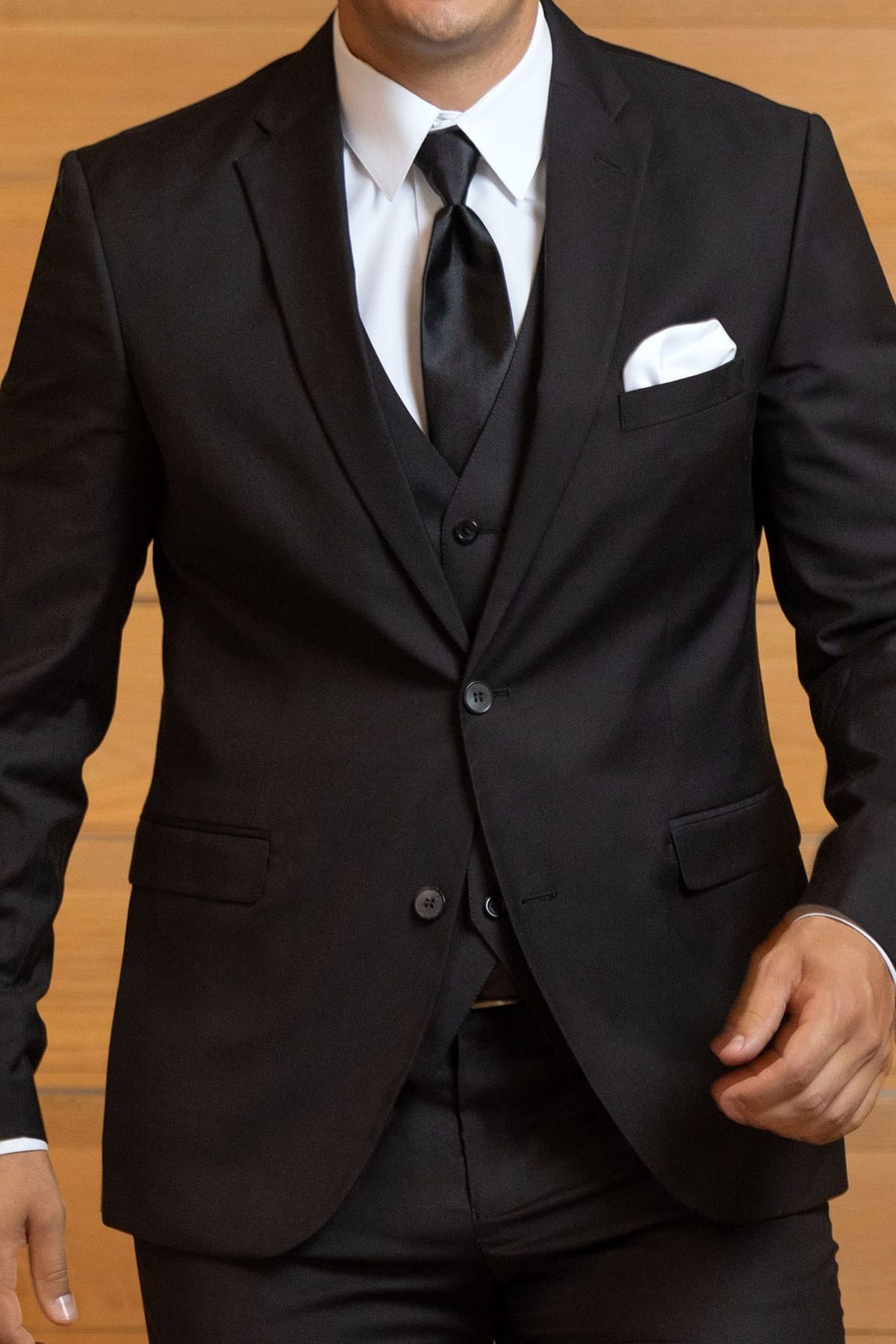 Black Stretch Fullback Vest