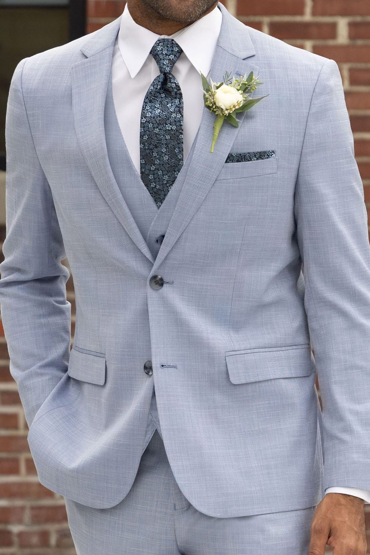 Oxford Blue Suit Separates Vest — photo 1