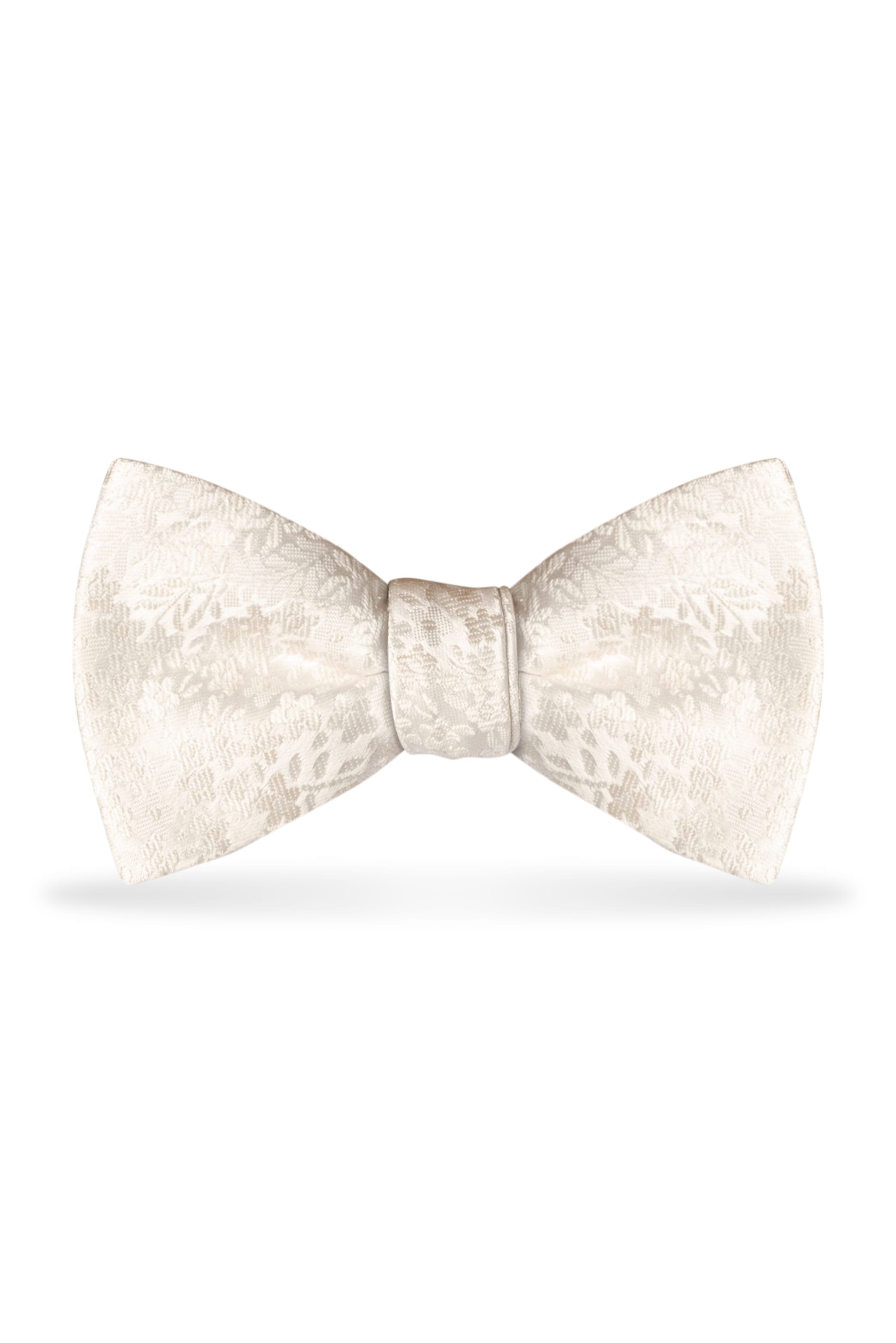 Floral Ivory Bow Tie