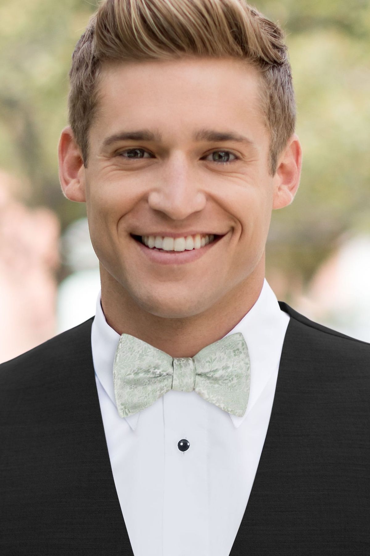 Floral Sage Bow Tie — photo 1