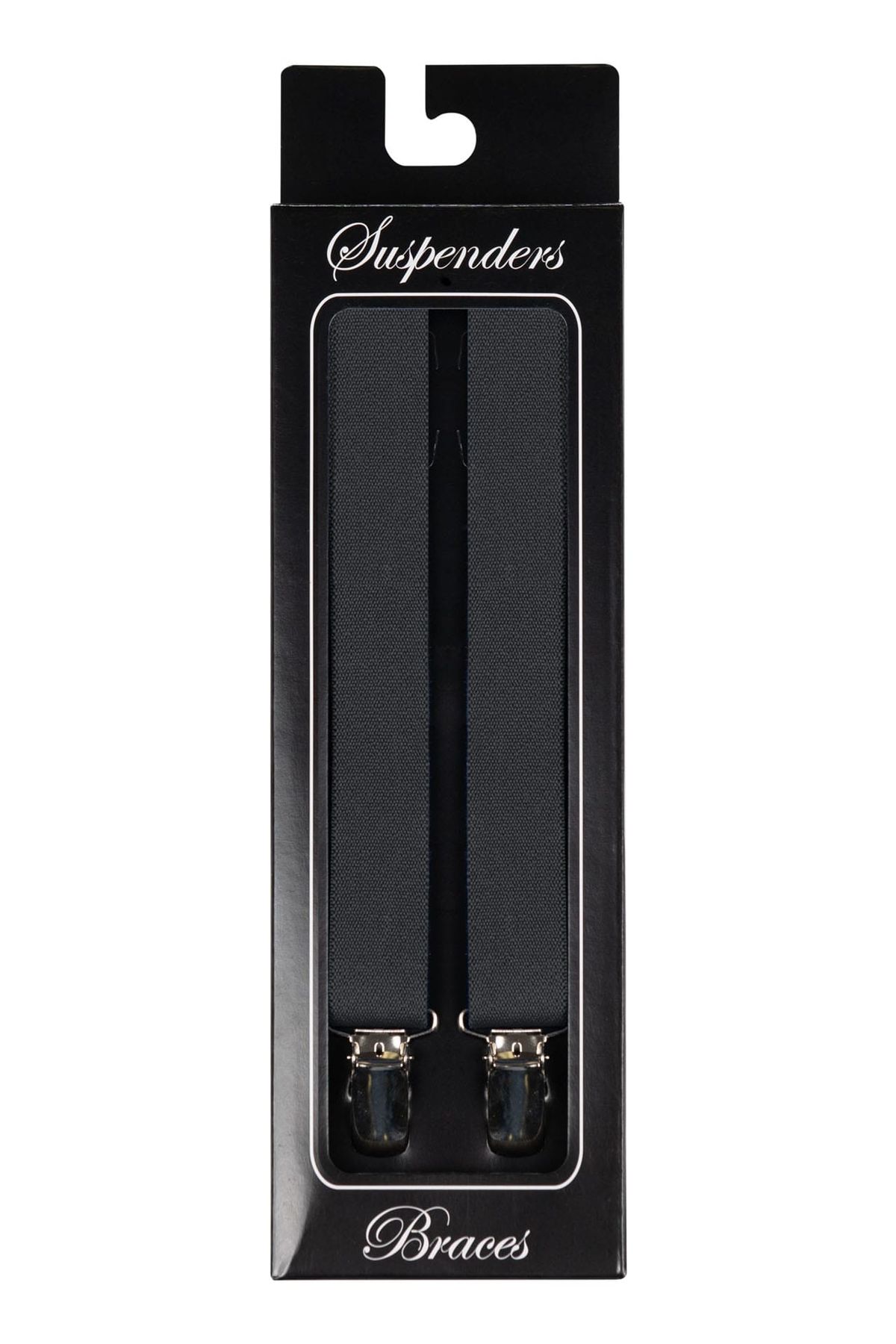 Men's Steel Grey Clip-on Suspenders — photo 1