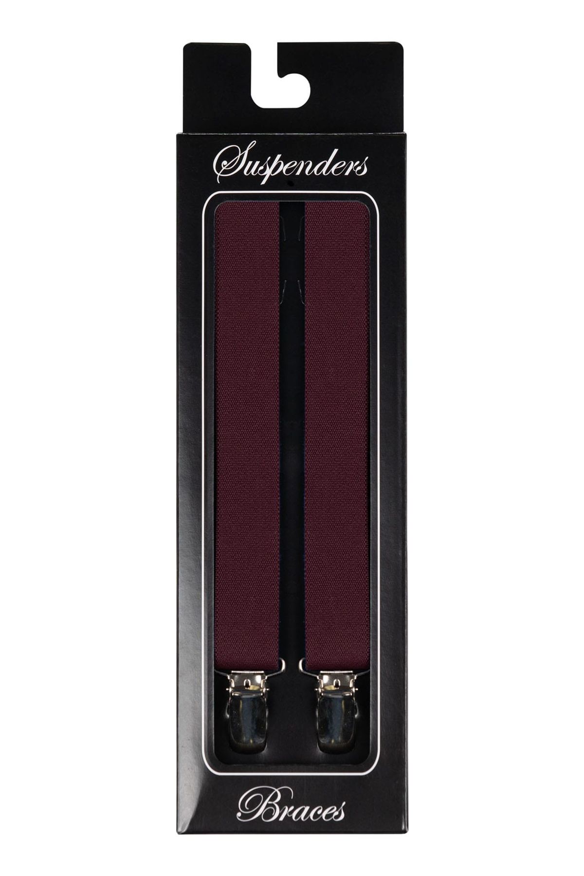 Men's Wine Clip-on Suspenders — photo 1