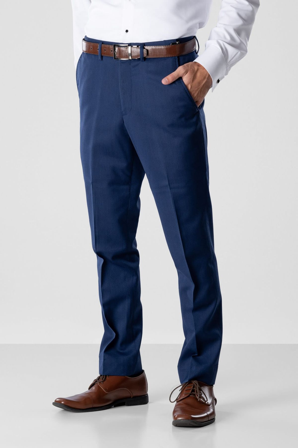 Blue Performance Slim Fit Suit Pants