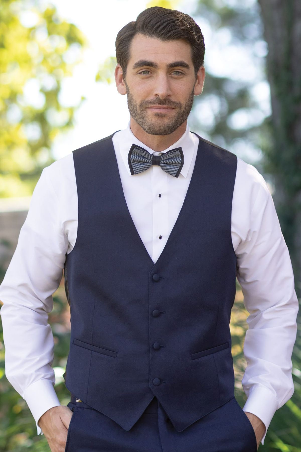 Navy Sterling Suit Separates Vest