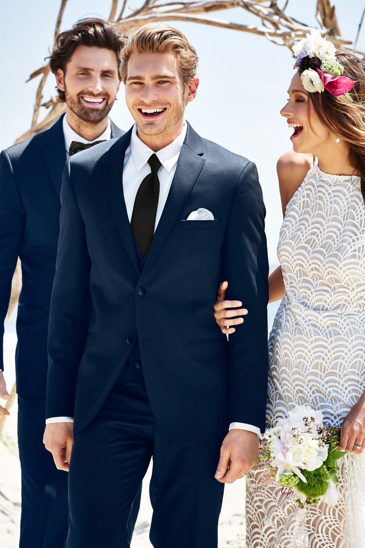 Navy Sterling Slim Fit Suit Pants — photo 2
